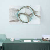 Abstrakt Modernes Türkis Braun Gold Elegante Banner (Messeveranstaltung)