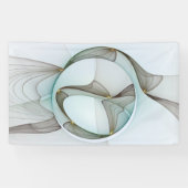 Abstrakt Modernes Türkis Braun Gold Elegante Banner (Horizontal)