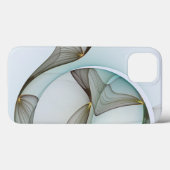 Abstrakt Modernes Türkis Braun Gold Elegante Case-Mate iPhone Hülle (Rückseite (Horizontal))