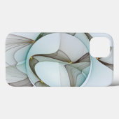 Abstrakt Modernes Türkis Braun Gold Elegante Case-Mate iPhone Hülle (Rückseite (Horizontal))