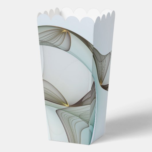 Abstrakt Modernes Türkis Braun Gold Elegante Geschenkschachtel (Vorderseite)