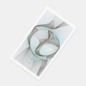 Abstrakt Modernes Türkis Braun Gold Elegante Serviette (Ecke)