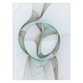 Abstrakt Modernes Türkis Braun Gold Elegante Tischdecke (Vorderseite)