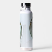 Abstrakt Modernes Türkis Braun Gold Elegante Trinkflasche (Rechts)