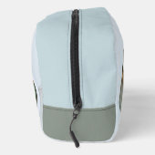 Abstrakt Modernes Türkis Braun Gold Elegante Waschbeutel (Rechts)