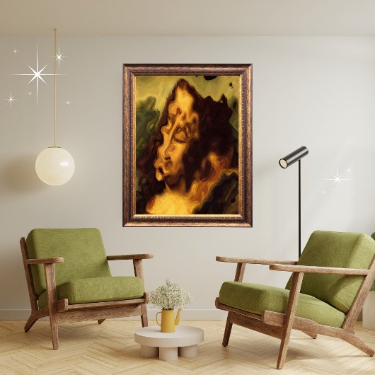 Abstrakt Mona Lisa Poster