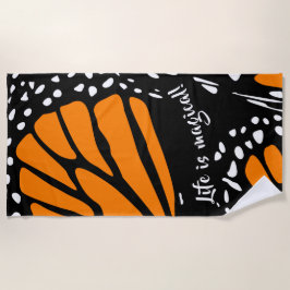 Abstrakt Monarch Butterfly Flügel - Das Leben ist Strandtuch