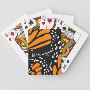 Abstrakt Monarch Butterfly Flügel - Leben ist magi Spielkarten