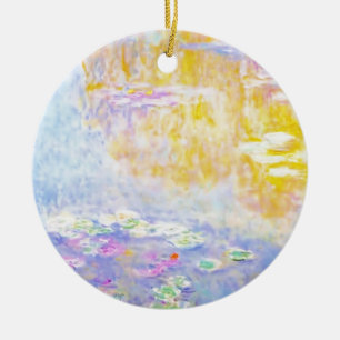 abstrakt, monet seerosen 7 keramikornament