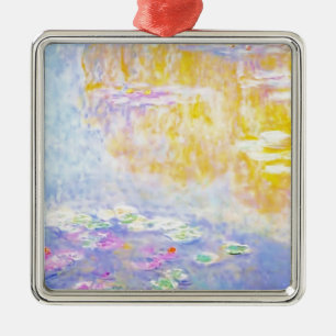 abstrakt, monet Wasserlilien 7 Silbernes Ornament