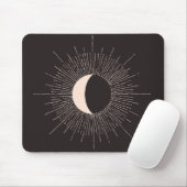 Abstrakt Moon Burst Eclipse Mousepad (Mit Mouse)
