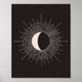 Abstrakt Moon Burst Eclipse Poster (Vorne)