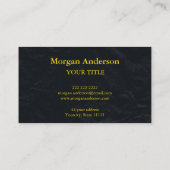 Abstrakt Moon Phase Gold Spirituelle Energie Heile Visitenkarte (Rückseite)