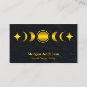 Abstrakt Moon Phase Gold Spirituelle Energie Heile Visitenkarte (Vorderseite)
