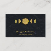 Abstrakt Moon Phase Gold Spirituelle Energie Heile Visitenkarte (Vorderseite)