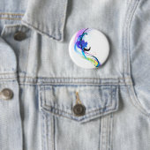 Abstrakt Morning Glory Paint Spritzers Button (Beispiel)