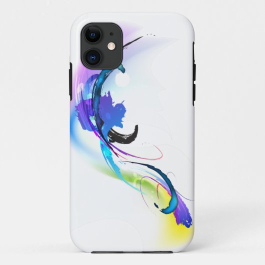 Abstrakt Morning Glory Paint Spritzers Case-Mate iPhone Hülle (Rückseite)