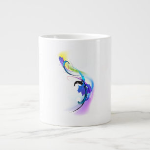 Abstrakt Morning Glory Paint Spritzers Jumbo-Tasse
