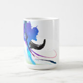 Abstrakt Morning Glory Paint Spritzers Kaffeetasse (Mittel)