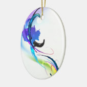 Abstrakt Morning Glory Paint Spritzers Keramikornament (Links)