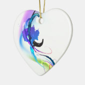 Abstrakt Morning Glory Paint Spritzers Keramikornament (Links)