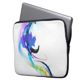 Abstrakt Morning Glory Paint Spritzers Laptopschutzhülle (Vorderseite Links)