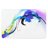 Abstrakt Morning Glory Paint Spritzers Magnet (Horizontal)