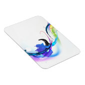 Abstrakt Morning Glory Paint Spritzers Magnet (Rechte Seite)