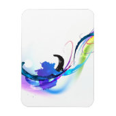 Abstrakt Morning Glory Paint Spritzers Magnet (Vertikal)