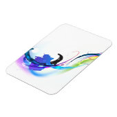 Abstrakt Morning Glory Paint Spritzers Magnet (Linke Seite)