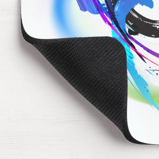 Abstrakt Morning Glory Paint Spritzers Mousepad (Ecke)