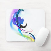 Abstrakt Morning Glory Paint Spritzers Mousepad (Mit Mouse)