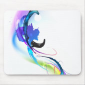 Abstrakt Morning Glory Paint Spritzers Mousepad (Vorne)