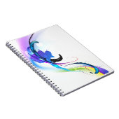 Abstrakt Morning Glory Paint Spritzers Notizblock (Rechte Seite)