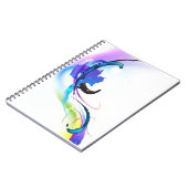 Abstrakt Morning Glory Paint Spritzers Notizblock (Linke Seite)