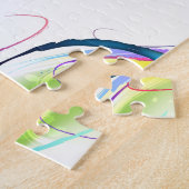 Abstrakt Morning Glory Paint Spritzers Puzzle (Seite)