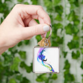 Abstrakt Morning Glory Paint Spritzers Schlüsselanhänger (Hand)