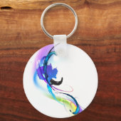 Abstrakt Morning Glory Paint Spritzers Schlüsselanhänger (Vorderseite)