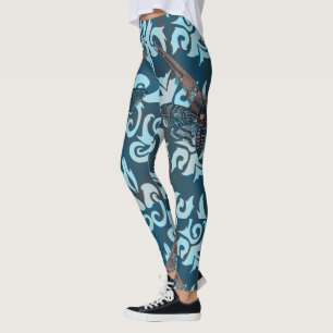 Abstrakt Moth Leggings