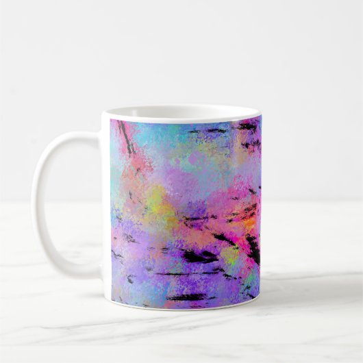 Abstrakt mottles Multicolor Kaffeetasse (Links)