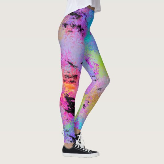 Abstrakt mottles Multicolor Leggings (Rechts)