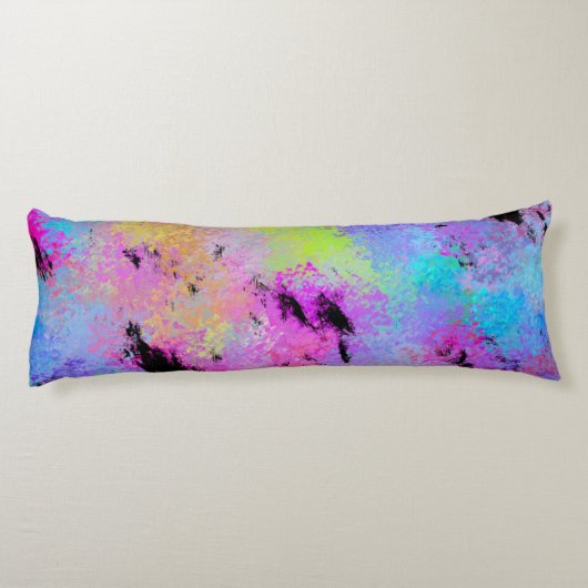 Abstrakt mottles Multicolor Seitenschläferkissen (Rückseite)