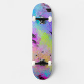 Abstrakt mottles Multicolor Skateboard (Vorderseite)
