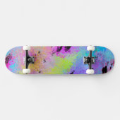 Abstrakt mottles Multicolor Skateboard (Horizontal)