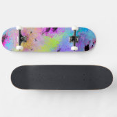 Abstrakt mottles Multicolor Skateboard (Horizontal)
