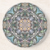 Abstrakt Multicolor Sukkulentgarten Rosette Getränkeuntersetzer (Vorne)