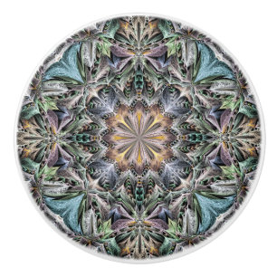 Abstrakt Multicolor Sukkulentgarten Rosette Keramikknauf