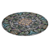 Abstrakt Multicolor Sukkulentgarten Rosette Schneidebrett (Ecke)