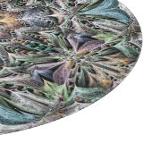 Abstrakt Multicolor Sukkulentgarten Rosette Schneidebrett (Ecke)