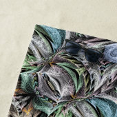 Abstrakt Multicolor Sukkulentgarten Rosette Strandtuch (Beispiel)